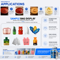 Machine d'emballage verticale automatique de qualité alimentaire pour pâtes, 4 voies, pour friandises à lécher pour chats en bandelettes