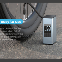 Pompe à air portable pour vélo 120 PSI, mini gonfleur de pneus rechargeable, pompe électrique sans fil 60 W pour vélo de route et VTT