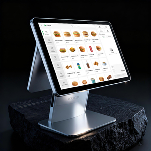 Màn hình kép Độ phân giải cao điện dung di động màn hình máy POS <span class=keywords><strong>Android</strong></span> thiết bị đầu cuối hệ thống POS với tiền mặt đăng ký - Product Image 1