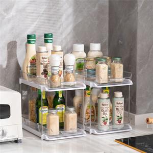 Armoire de cuisine et de salle de bain, <span class=keywords><strong>étagère</strong></span> transparente <span class=keywords><strong>sous</strong></span> l'évier, panier coulissant à 2 niveaux, organisateur de <span class=keywords><strong>tiroir</strong></span> - Product Image 4