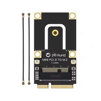 Adaptador M.2 NGFF a Mini PCI-E PCIe+USB para Tarjeta Inalámbrica Wifi 6 BT Wlan M.2 AX200 9260 8265 8260 para Portátil