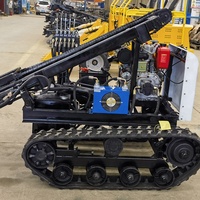 Perceuse à tête rotative sur chenilles, appareil de forage minier DTH