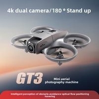 Mini-drone Gt3 télécommandé transfrontalier, avion RC à contrôle électronique, avec double caméra à flux optique et évitement d'obstacles