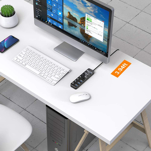 Hub USB 3.0 alimenté en aluminium Hub répartiteur USB à 7 ports avec interrupteurs marche/arrêt individuels et adaptateur secteur 5V3A <span class=keywords><strong>Extension</strong></span> USB - Product Image 6