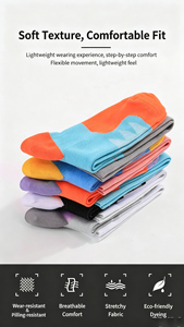 Chaussettes de compression personnalisées à marque privée, écologiques, pour activités de plein air, soutien professionnel par compression, récupération, chaussettes de sport - Product Image 3
