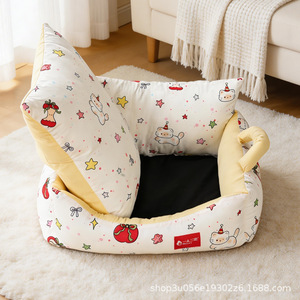 New cartoon <b>dog</b> bed, washable cat bed, all-season <b>sofa</b> bed, summer cooling princess style cat bed and <b>dog</b> mat - Product Image 5