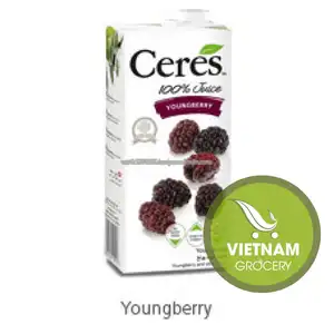 Ceres 100% Paduan Jus Murni Youngberry 1L-Grosir Produk FMCG Ditambahkan Tanpa Gula