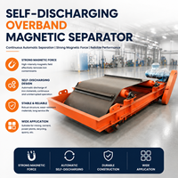 Séparateur à bande transversale à décharge automatique avec roulement pour l'industrie chimique, solutions d'extraction de poudres métalliques, haute rigidité, permanent