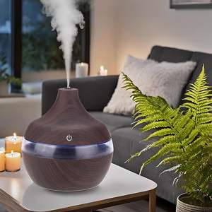 Diffuseur d'huiles essentielles portable 2025 en gros, 500 ml, ultrasonique, avec veilleuse LED, humidificateur d'air de table pour la maison - Product Image 3