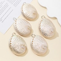 Nouvelle mode nacre coquille pendentif breloque conque naturel blanc ormeau coquille pendentif pour bijoux à bricoler soi-même collier