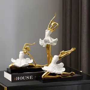 Figura de Bailarina al por Mayor, Estatua de Bailarina de Ballet, Escultura de Resina de Bailarina, <span class=keywords><strong>Objetos</strong></span> Decorativos Artísticos para la Decoración de la Sala de Estar - Product Image 2
