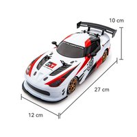 1:16 échelle 2.4Ghz 4WD RC voiture de dérive voiture de sport de course télécommandée à grande vitesse avec lumières LED et 2 ensembles de pneus pour enfants adultes