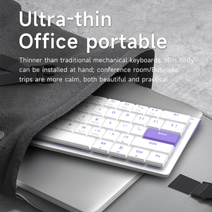 <span class=keywords><strong>Clavier</strong></span> mécanique USB DIY AJAZZ NKL61, nouveau, 61 touches, avec interrupteur à profil bas, échangeable à chaud, RGB filaire pour PC, ordinateur portable, joueur - Product Image 3