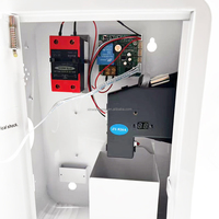 Kotak Kontrol Waktu Besi dengan Pemilih Akseptor Koin dan Timer Koin 110V/220V untuk Mesin Cuci, Vacuum Cleaner, Kursi Pijat