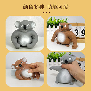 Jouet anti-stress le plus vendu : Koala explosif en plastique à rebond lent, dessin animé, pour décompression et soulagement du stress, Lala Le - Product Image 4