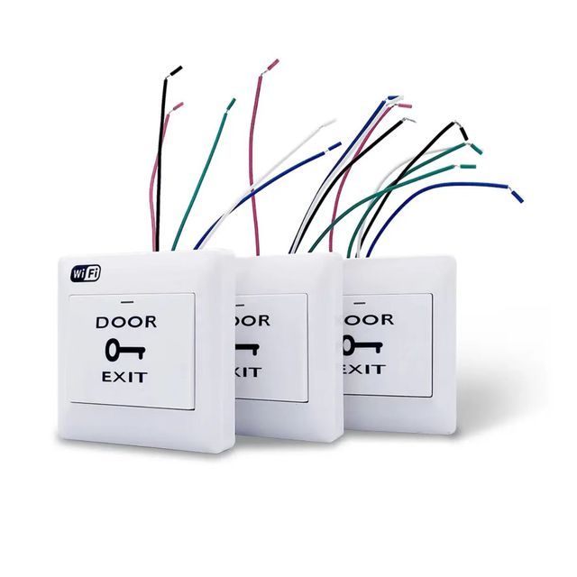 WiFi Door Exit Button Wireless Release Push Switch for Electronic Door Lock Sensor Access System APP Remote Control
