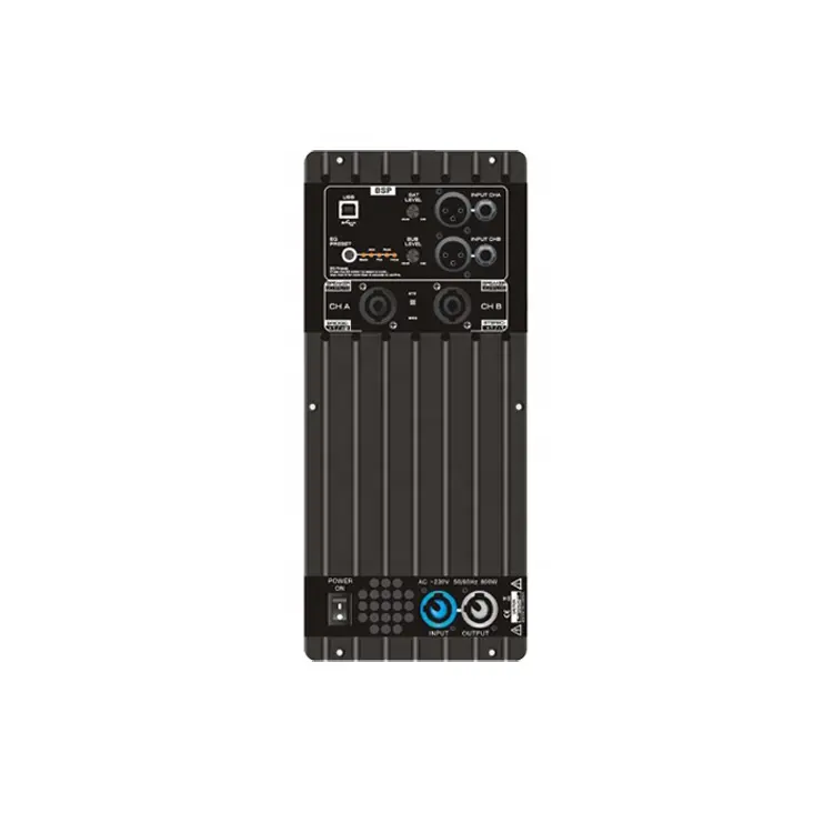 MAS-D 3,7 Professional audio powered lautsprecher verstärkung lautsprecher modul klasse d dsp aktive sound system