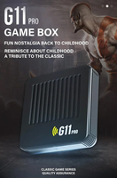 G11 Pro HD Retro Arcade Video Game Box TV Stick Console de jeu vidéo Emulateurs 2.4G BT Wireless Dual Controllers 20000 Games