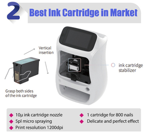 3D Marble Nail Art Printer Instrument Professional Automatic Beauty Personal Care V12 10s Quick Printing Elegant Design Machine - Product Image 5