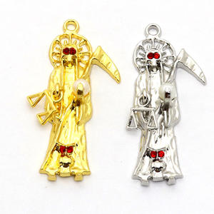 Dessin animé squelette mort dieu Hip Hop pendentif en métal collier couleur préservant porte-clés mode bijoux <span class=keywords><strong>sac</strong></span> - Product Image 3