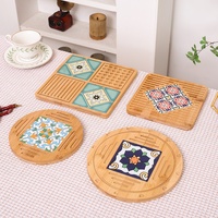 Set de table et dessous de plat isolants en bambou Moso écologique résistant à la chaleur pour tables à manger - Design Zen Asiatique
