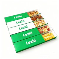 25cm Pizza-Schiebeschachtel mit individuellem Logo, rechteckige Pizza-Kartonschachtel zum Mitnehmen, Papierverpackung für Fast Food