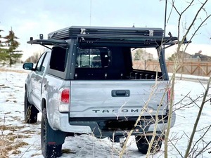 Chất lượng cao Pickup xe tải giường Camper tán vỏ Roof Top lều đôi Cab đen 4x4 phụ kiện Pickup lều - Product Image 5