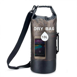 Light Blue Transparent Color <strong>Waterproof</strong> Dry <strong>Bag</strong> 10L <strong>Waterproof</strong> Backpack PVC Material Durable <strong>Bag</strong> For Outdoor Sports - Product Image 2