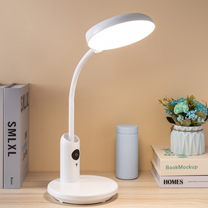 Đèn bàn học có thể sạc lại với giá đỡ bút và giá đỡ điện thoại bằng đèn LED làm mờ cảm ứng với đèn LED có thể thay đổi nhiệt độ màu - Product Image 3