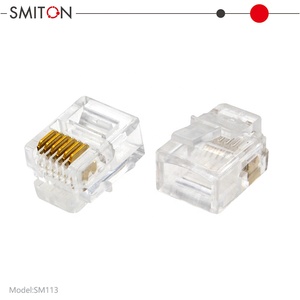 Cat3 <span class=keywords><strong>RJ11</strong></span> RJ12 Téléphone Prise Modulaire UTP 6P4C 6P6C Connecteur - Product Image 5