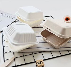 Boîte pliable carrée en pulpe de papier de marque Sailen en gros, logo personnalisé, écologique, biodégradable - Product Image 1