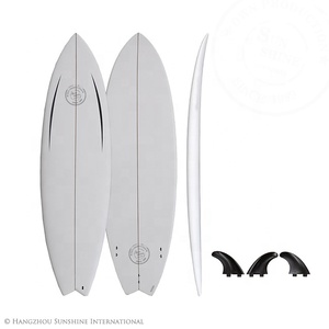 Planche de surf courte personnalisée en fibre de verre, résine et mousse EPS - Product Image 1