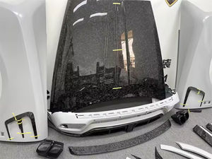 72Changes Nouveau kit carrosserie large haute performance pour Rolls Royce Cullinan avec pare-chocs arrière, capot moteur et extensions d'ailes - Product Image 5