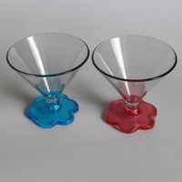 Verre à cocktail réutilisable de 6 oz, couleur personnalisée, pour bar, restaurant et lounge