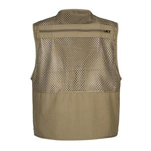 <span class=keywords><strong>Gilet</strong></span> <span class=keywords><strong>de</strong></span> pêche d'été multi-poches couleur kaki - Product Image 5