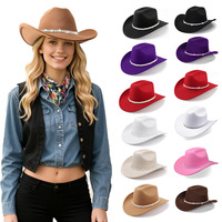 Nouveau Chapeau de Cowgirl Western Personnalisé Beckon avec Strass pour Mariage, Fête, Festival, Femme, Mariée