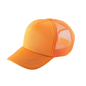 Wholesale Blank Mesh Trucker Hat 5 Panel Unisex Polyester Cap Custom Embroidered Logo High Quality Private Label - Product Image 4