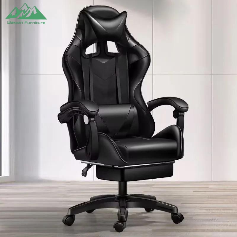 Modern Reclining Gaming Chair – Ergonomic Swivel Executive Office Chair with Steel Base for Home &amp; Office