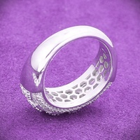 Bague demi-éternité pour homme en argent sterling 925, sertie de moissanite taille baguette couleur D, style hip-hop bling, passe le testeur de diamant, certifiée GRA