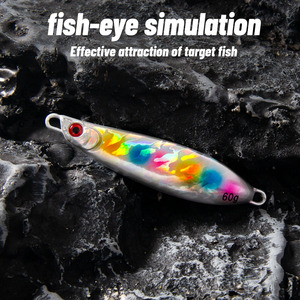 Señuelo de Pesca para Jigging, 60g, Simulación de Ojo de Pez, Pesca en Agua Salada - Product Image 1
