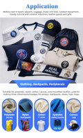Impresora UV DTF de Formato Ancho de 60 cm, Crea Insignias de Logotipo 3D en TPU, Resistentes al Lavado y de Alta Resistencia a la Tensión, para Decoración de Gorras y Camisetas