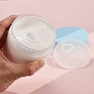 Couleur personnalisée givrée clair 80ML 300ML 66MM 82MM capuchon à rabat gel mat maquillage tampon de coton masque facial pot de crème pour le corps avec pince - Product Image 6