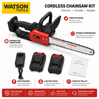 Kit de scie à chaîne sans fil portable pour la coupe des branches, la coupe du bois et l'utilisation en jardinage
