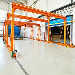 Grue <span class=keywords><strong>portique</strong></span> mobile à roues en caoutchouc, légère, télécommandée, capacité 1000kg-2000kg, pour moteurs et boîtes de vitesses - Meilleures ventes - Product Image 5