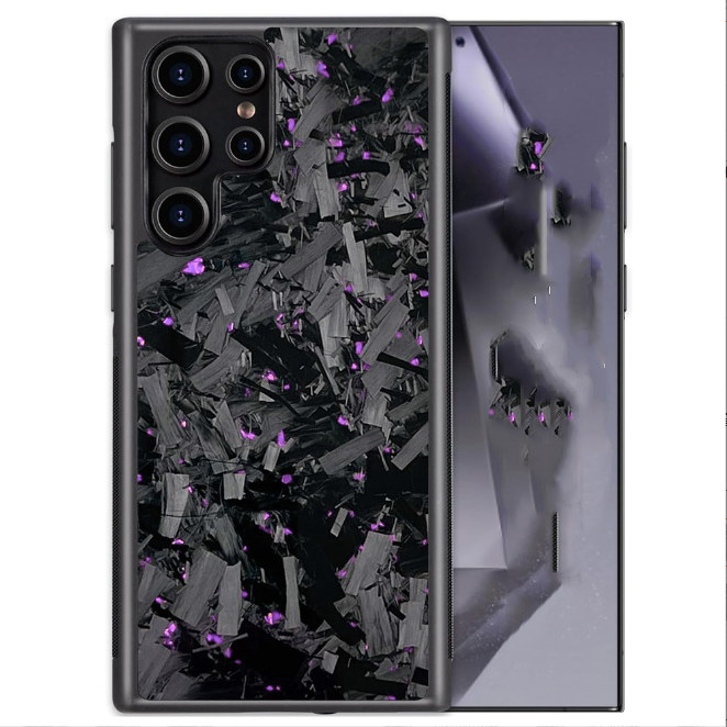 Big grain  Forged carbon with purple