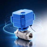 Vanne à bille motorisée en acier inoxydable 12V 24V 110V 220V BSP NPT, vanne de régulation de débit électrique, vanne bidirectionnelle CWX-15N