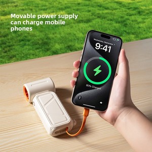 H06 Hot Bán 8000MAh Mini Xách Tay Tốc Độ Cao Turbo Có Thể Sạc Lại Không Khí Ngân Hàng Điện Cầm Tay USB Fan - Product Image 5