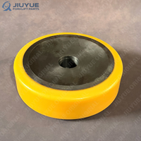 Nouvelle roue de charge en polyuréthane 350x100-68 pour chariot élévateur Linde R20 série 1120, roulement à rouleaux simple, roue de support robuste en polyuréthane