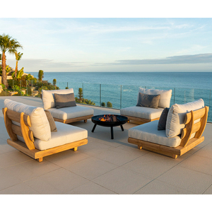 Canapé <span class=keywords><strong>de</strong></span> patio moderne et luxueux en <span class=keywords><strong>bois</strong></span> <span class=keywords><strong>de</strong></span> teck et en aluminium sièges sectionnels mobilier <span class=keywords><strong>de</strong></span> <span class=keywords><strong>jardin</strong></span> ensemble <span class=keywords><strong>de</strong></span> canapés d'extérieur en <span class=keywords><strong>bois</strong></span> pour le <span class=keywords><strong>salon</strong></span> grand - Product Image 5