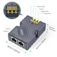 EDUP Vente flash Injecteur PoE GigE 150W compatible Starlink Kit Internet satellite Gigabit Starlink